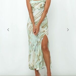 FULL TIME GLAM GIRL MIDI DRESS MINT